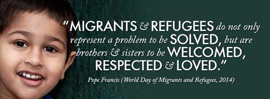 Image result for pope advocates for immigrants